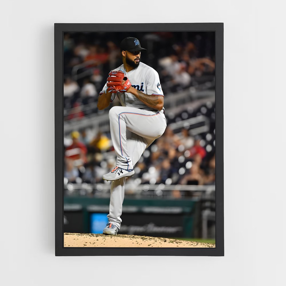 Poster Sandy alcantara – affiche Baseball (vue 2)